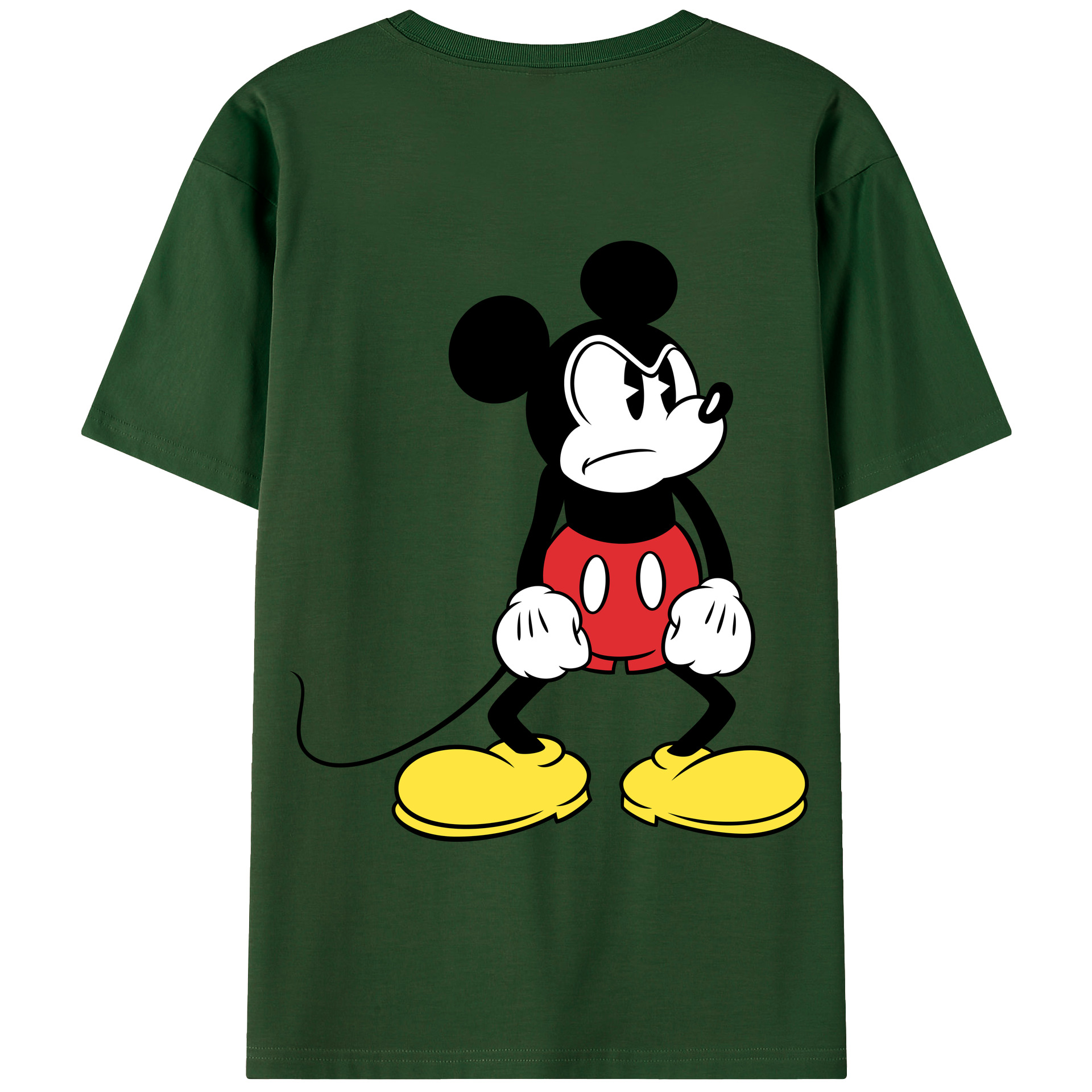 （画像用） ミッキーマウス Mickey Mouse 綿100％半袖Tシャツ（背面プリント）